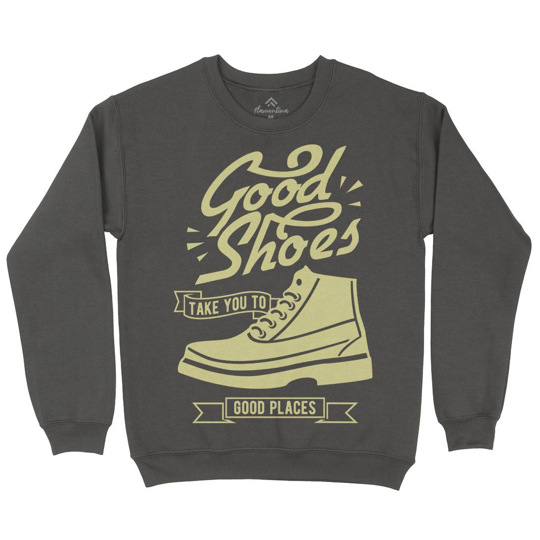 Good Shoes Mens Crew Neck Sweatshirt Retro B407