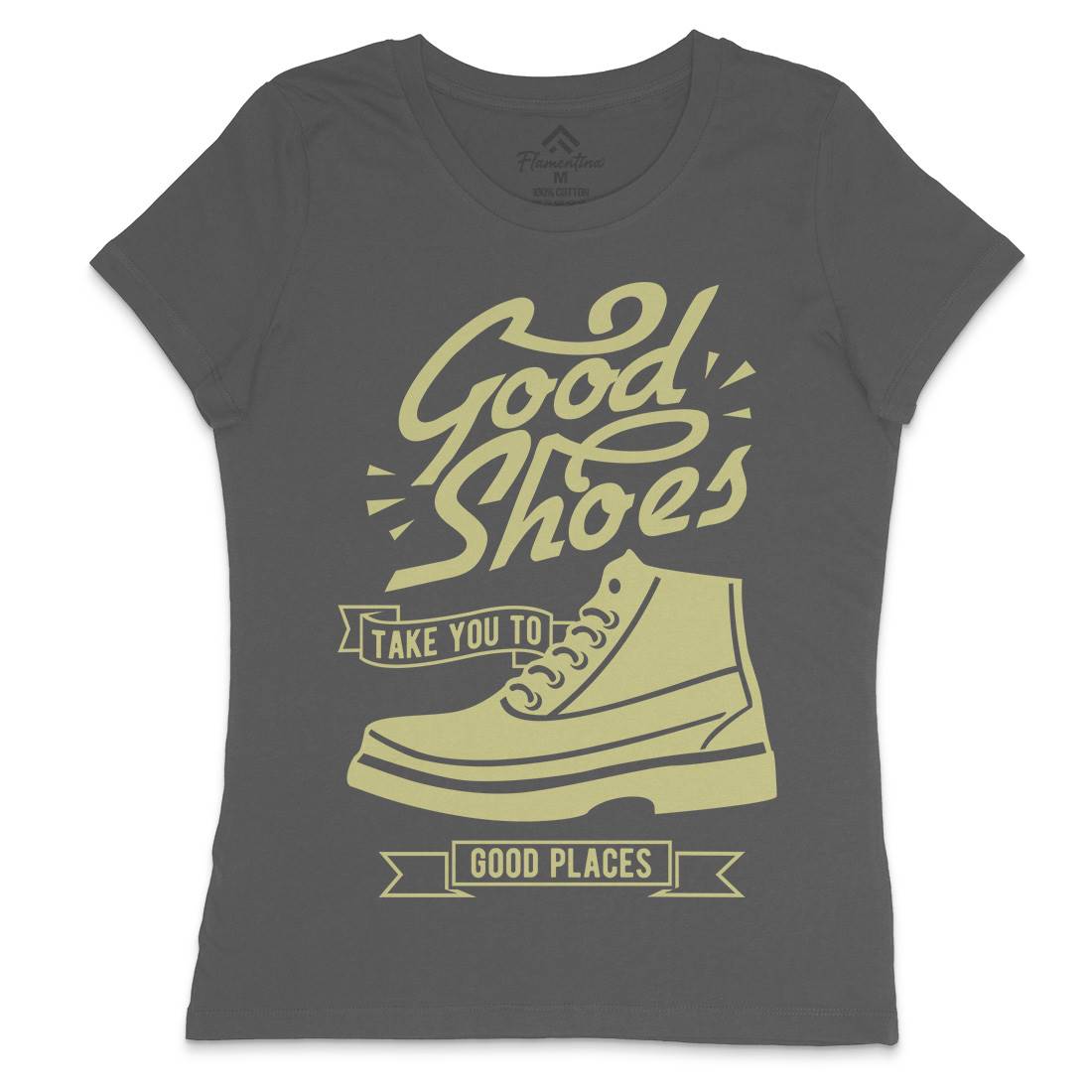Good Shoes Womens Crew Neck T-Shirt Retro B407