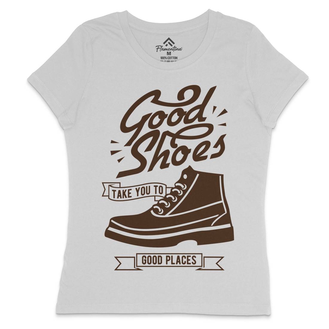 Good Shoes Womens Crew Neck T-Shirt Retro B407