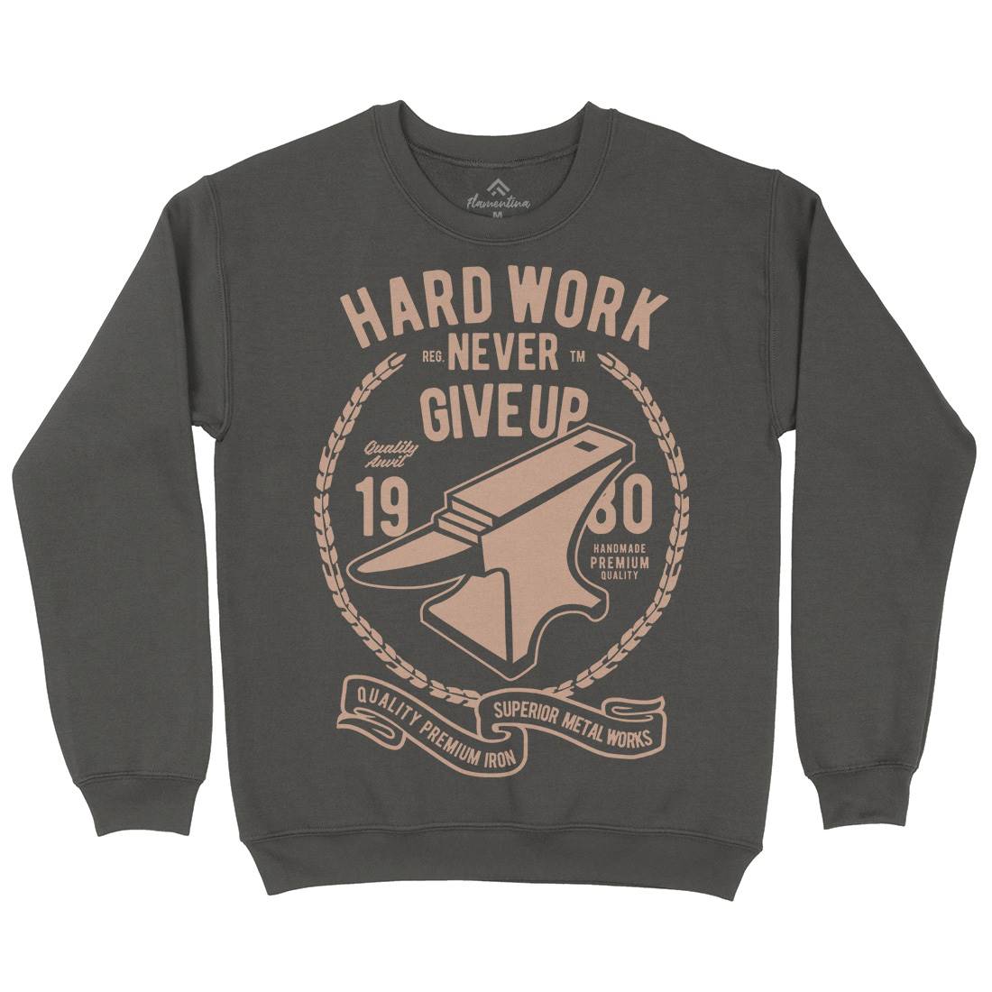 Hard Work Anvil Kids Crew Neck Sweatshirt Retro B408