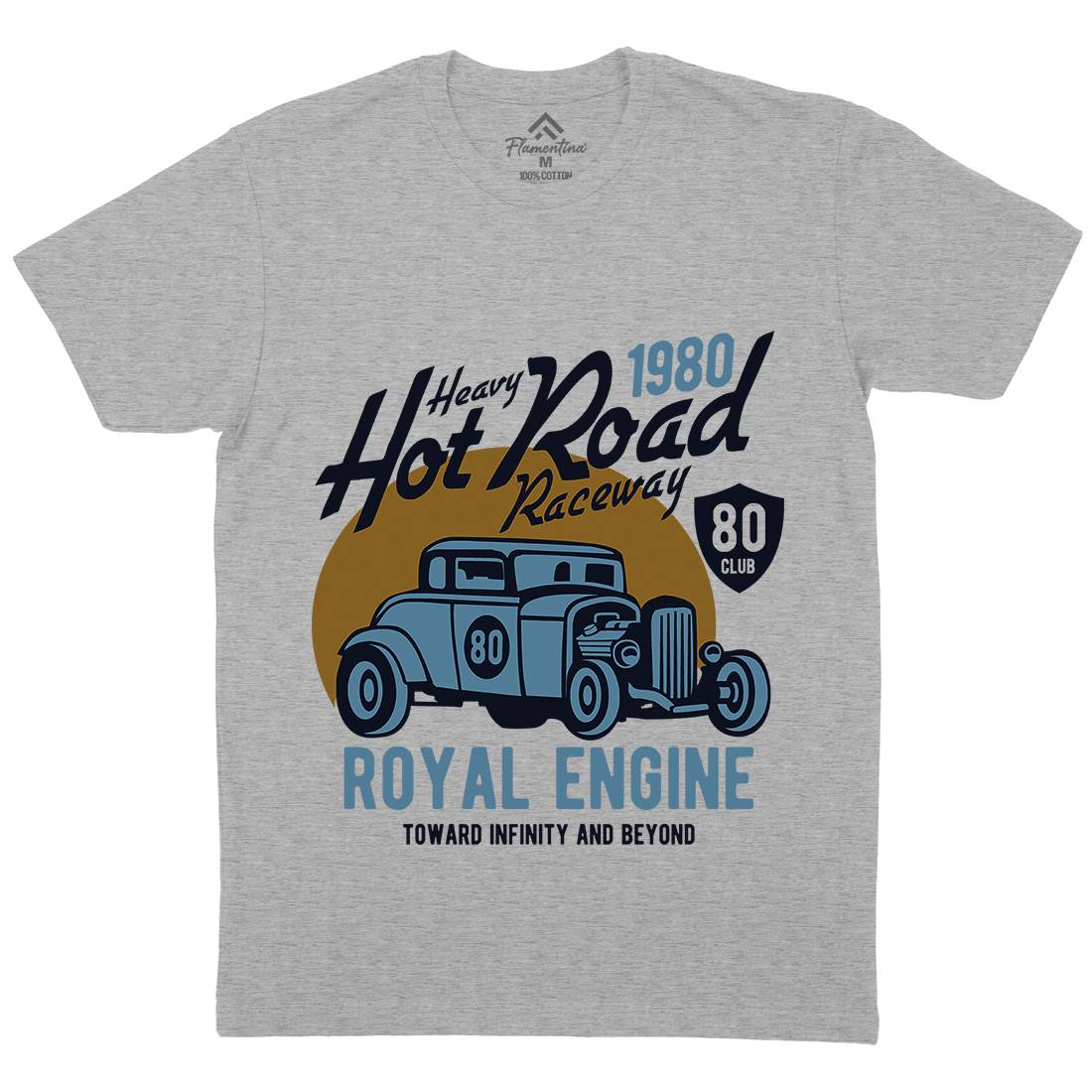 Heavy Hot Road Mens Crew Neck T-Shirt Cars B411