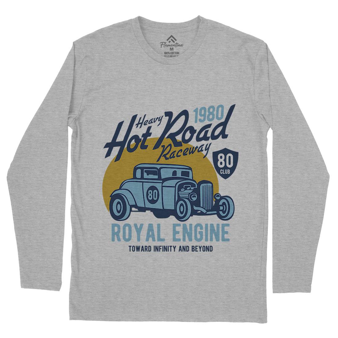 Heavy Hot Road Mens Long Sleeve T-Shirt Cars B411