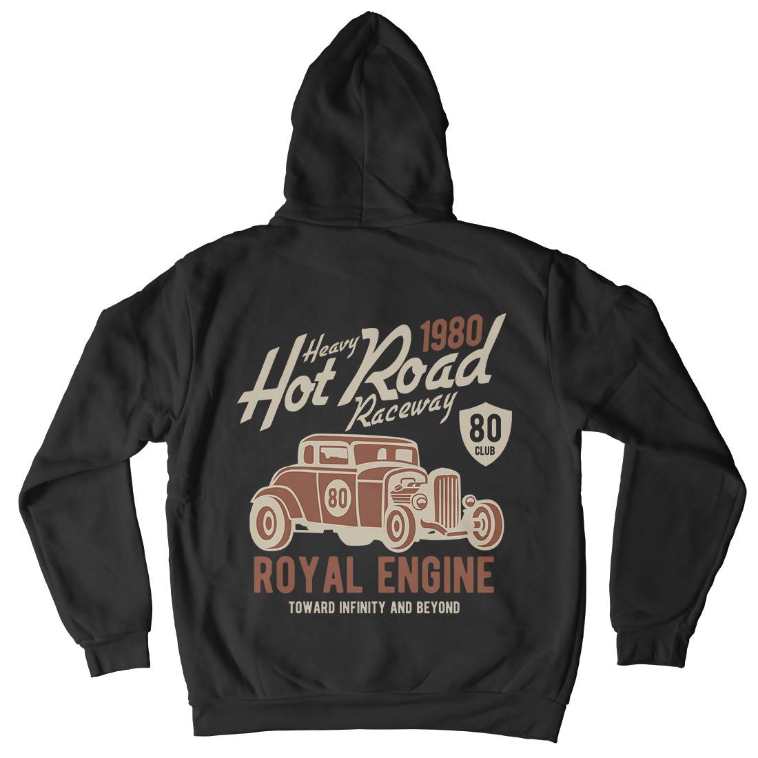 Heavy Hot Road Mens Hoodie With Pocket Cars B411