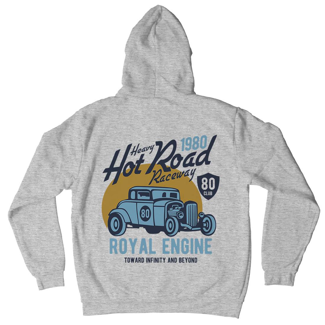 Heavy Hot Road Mens Hoodie With Pocket Cars B411