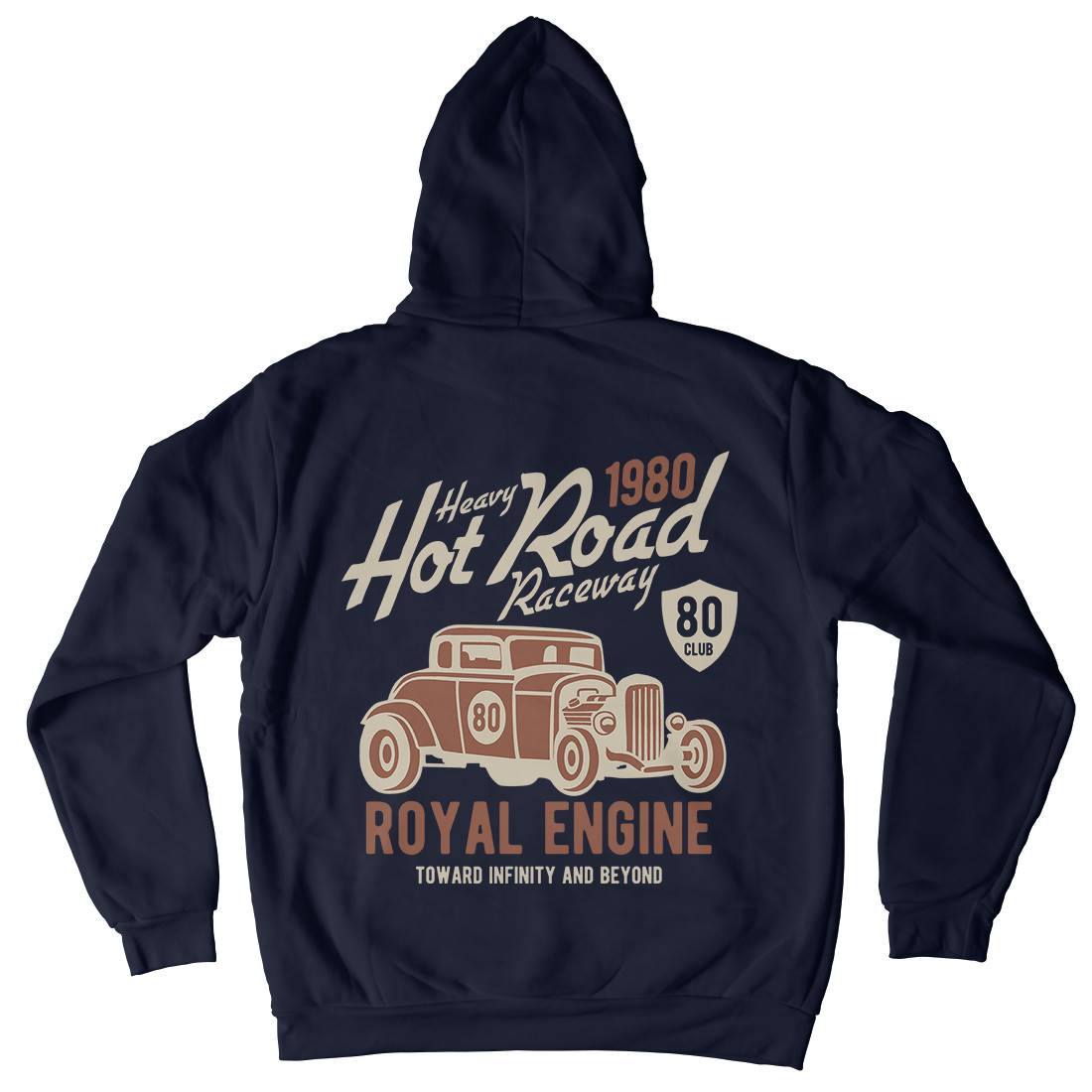 Heavy Hot Road Kids Crew Neck Hoodie Cars B411