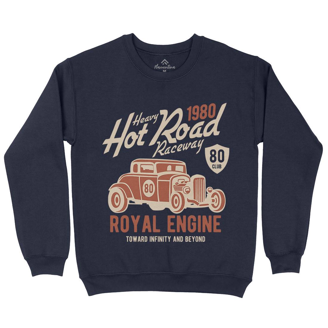 Heavy Hot Road Kids Crew Neck Sweatshirt Cars B411