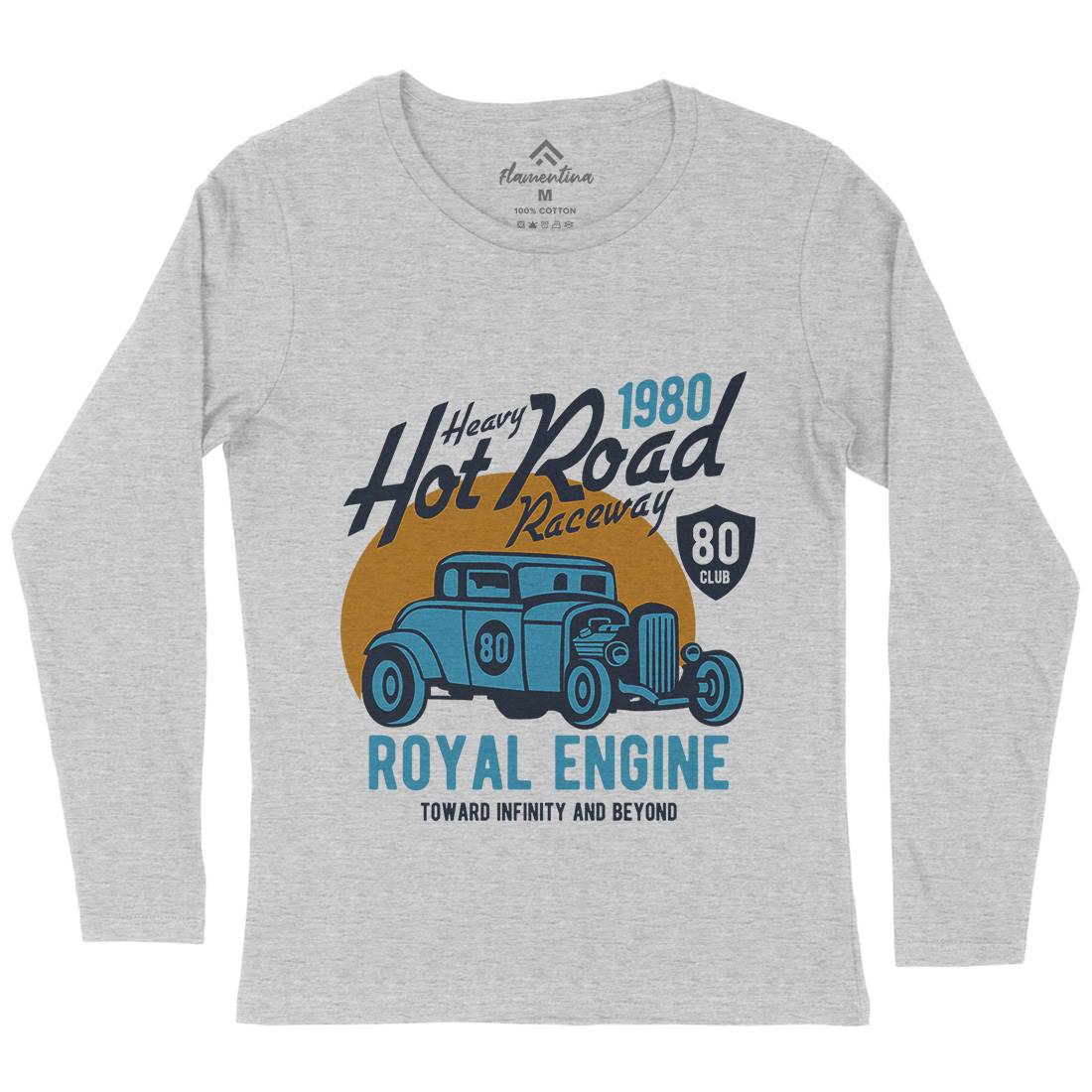 Heavy Hot Road Womens Long Sleeve T-Shirt Cars B411