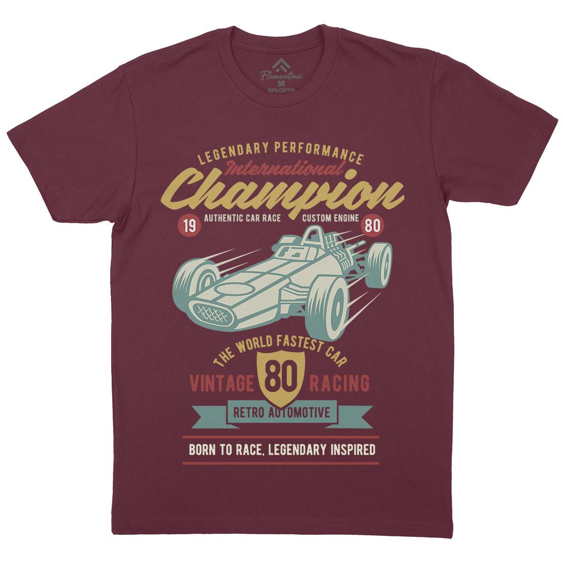 International Champion Car Race Mens Crew Neck T-Shirt Cars B412