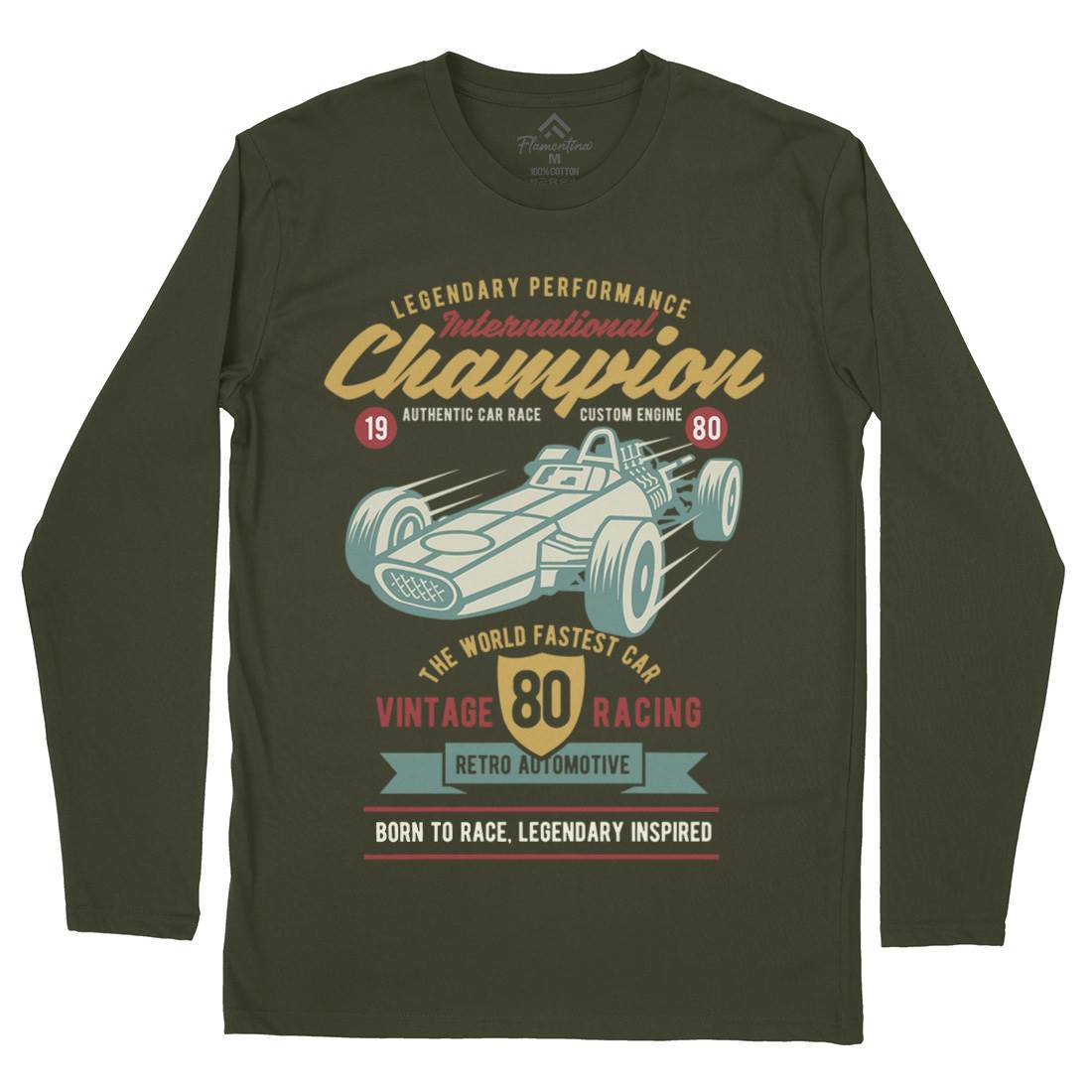 International Champion Car Race Mens Long Sleeve T-Shirt Cars B412