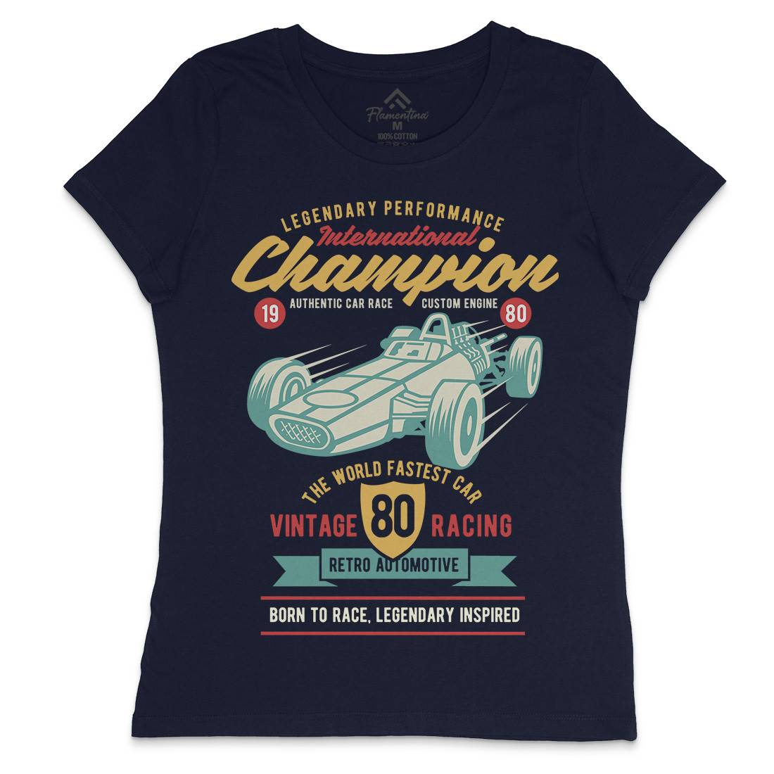 International Champion Car Race Womens Crew Neck T-Shirt Cars B412