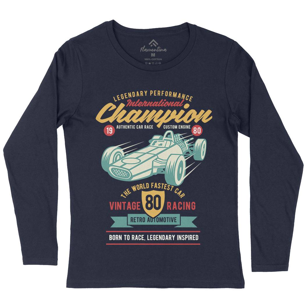 International Champion Car Race Womens Long Sleeve T-Shirt Cars B412