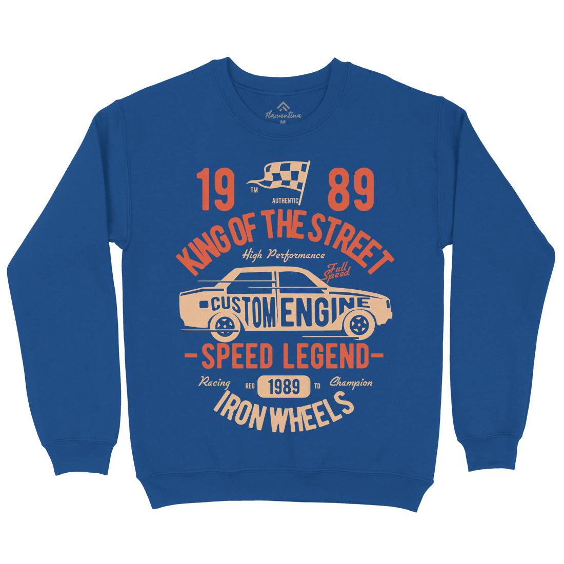 King Of The Street Kids Crew Neck Sweatshirt Cars B413