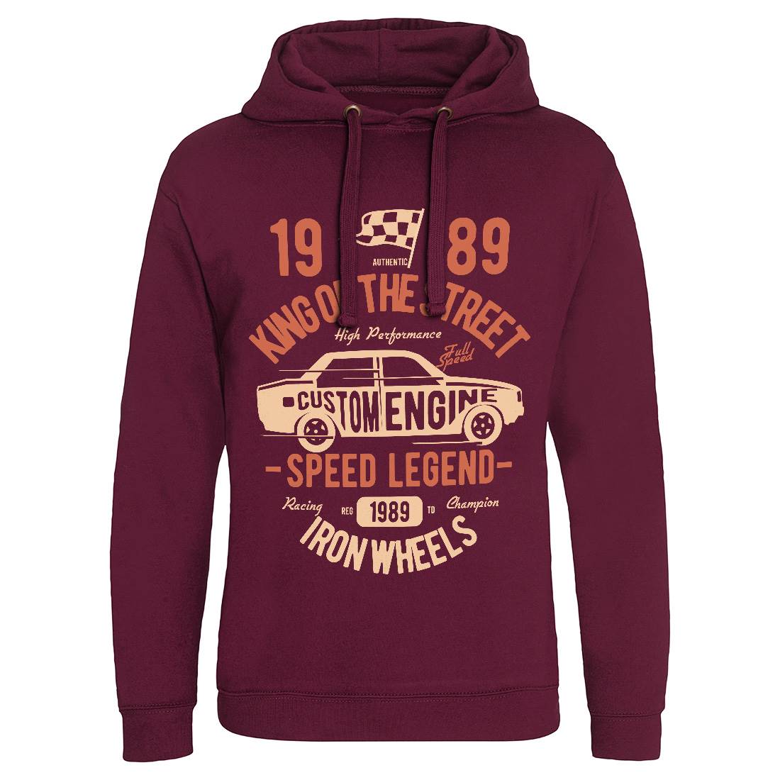King Of The Street Mens Hoodie Without Pocket Cars B413