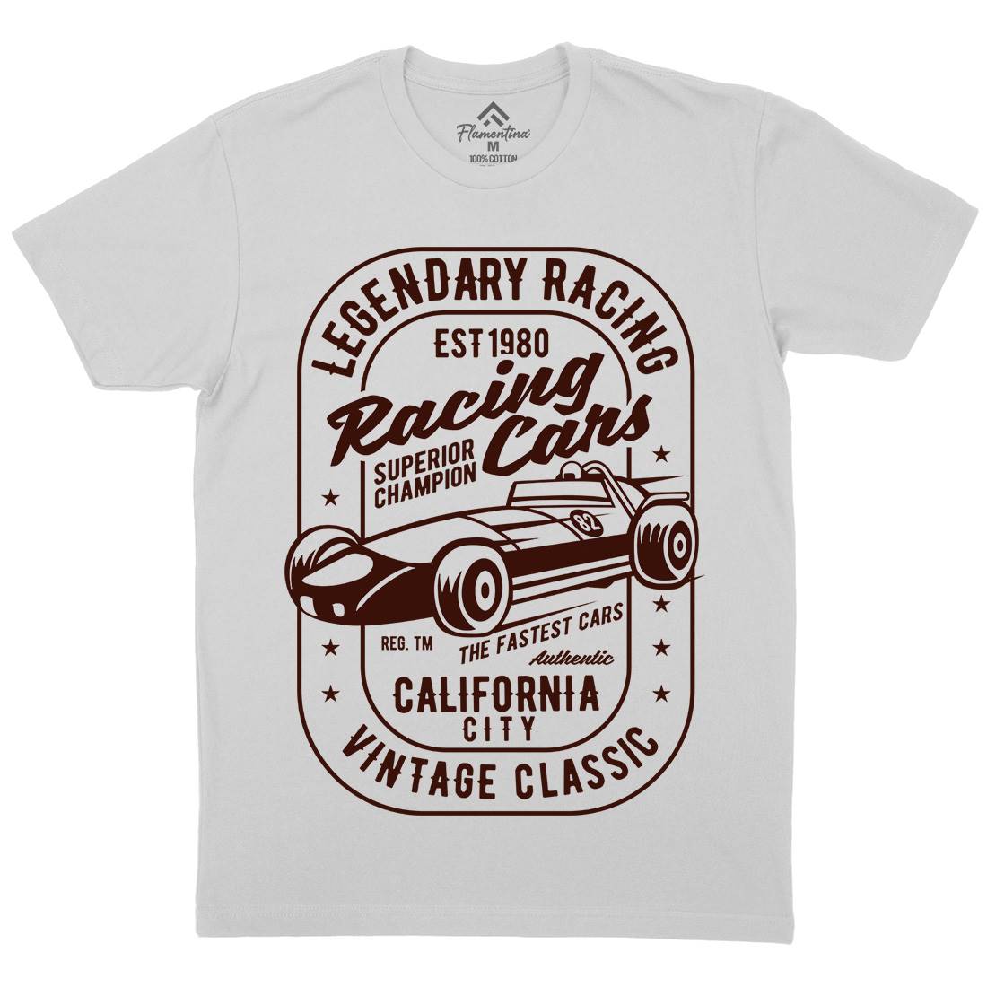 Legendary Racing Cars Mens Crew Neck T-Shirt Cars B414