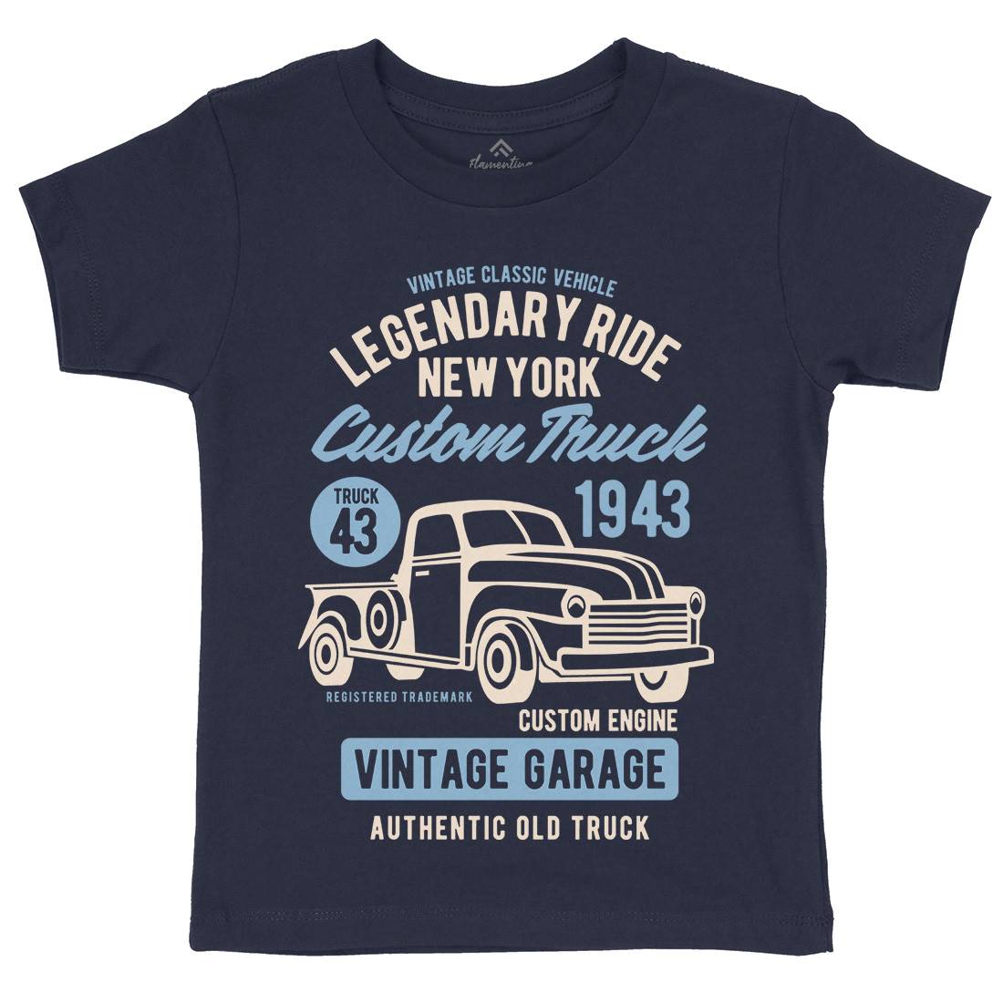 Legendary Ride Custom Truck Kids Crew Neck T-Shirt Cars B415