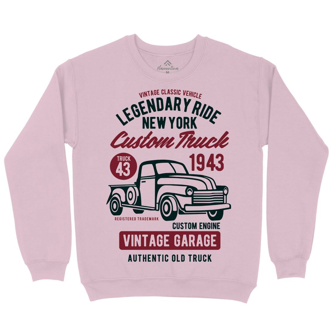 Legendary Ride Custom Truck Kids Crew Neck Sweatshirt Cars B415