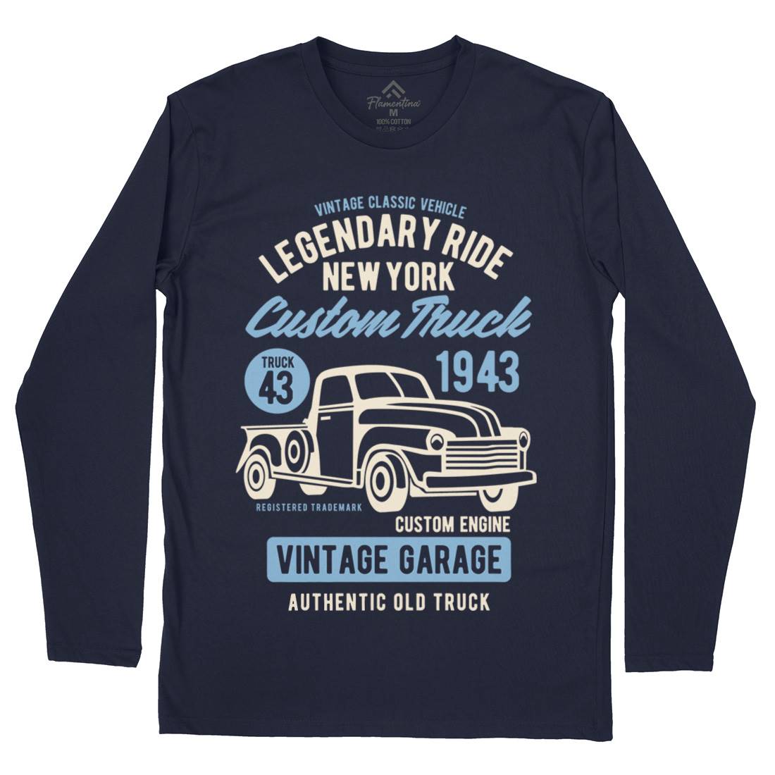 Legendary Ride Custom Truck Mens Long Sleeve T-Shirt Cars B415