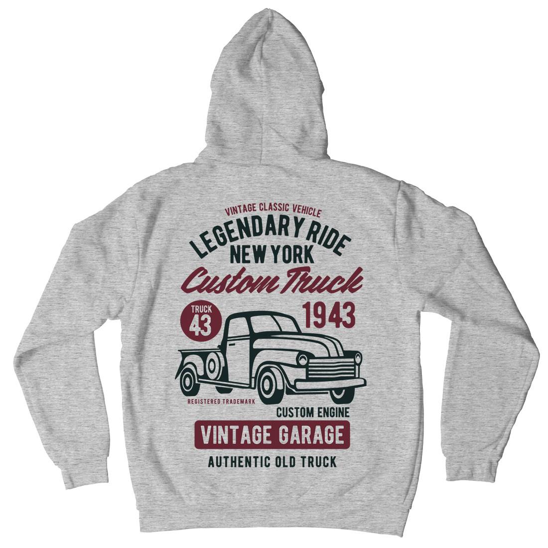 Legendary Ride Custom Truck Kids Crew Neck Hoodie Cars B415