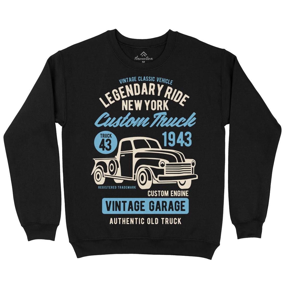 Legendary Ride Custom Truck Kids Crew Neck Sweatshirt Cars B415