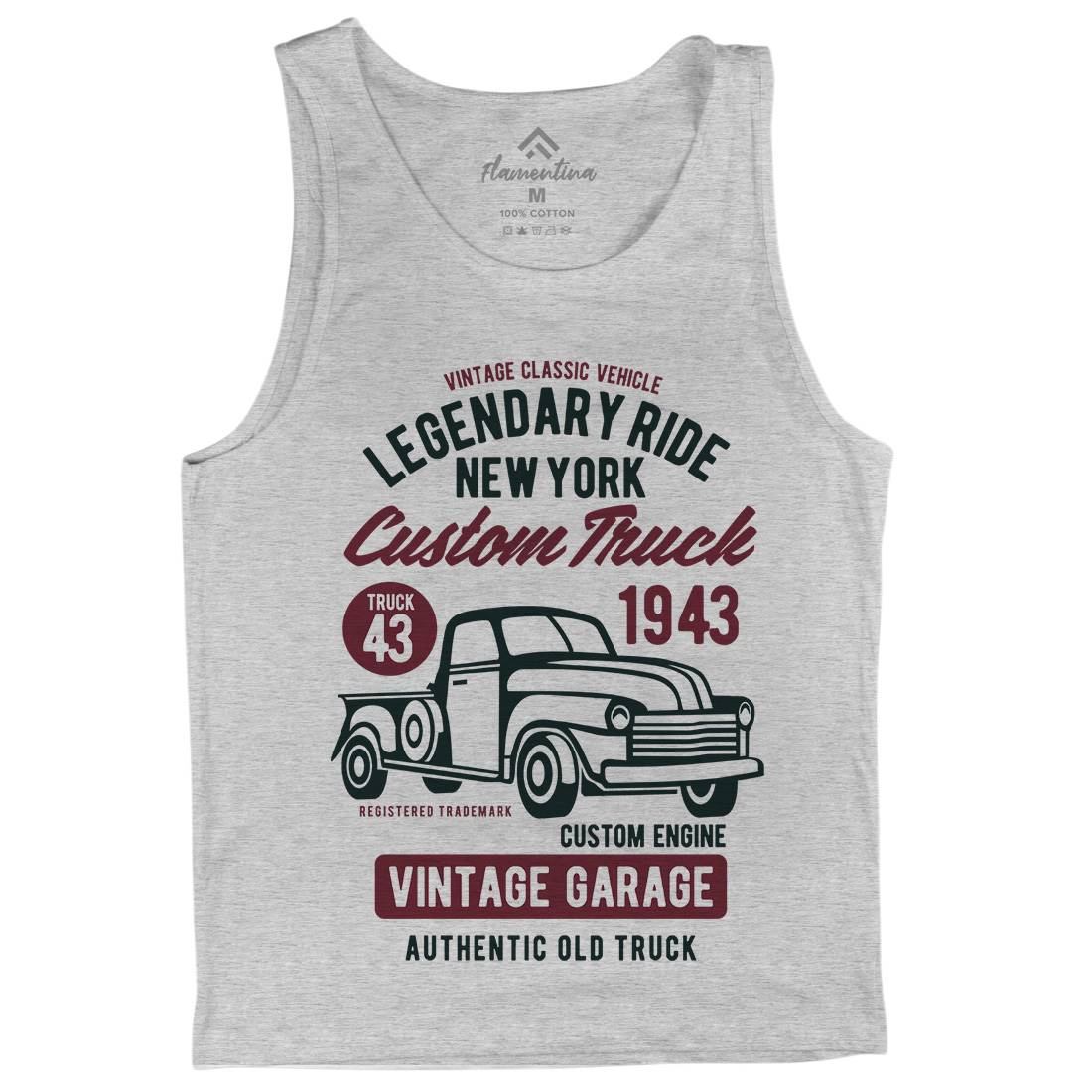 Legendary Ride Custom Truck Mens Tank Top Vest Cars B415