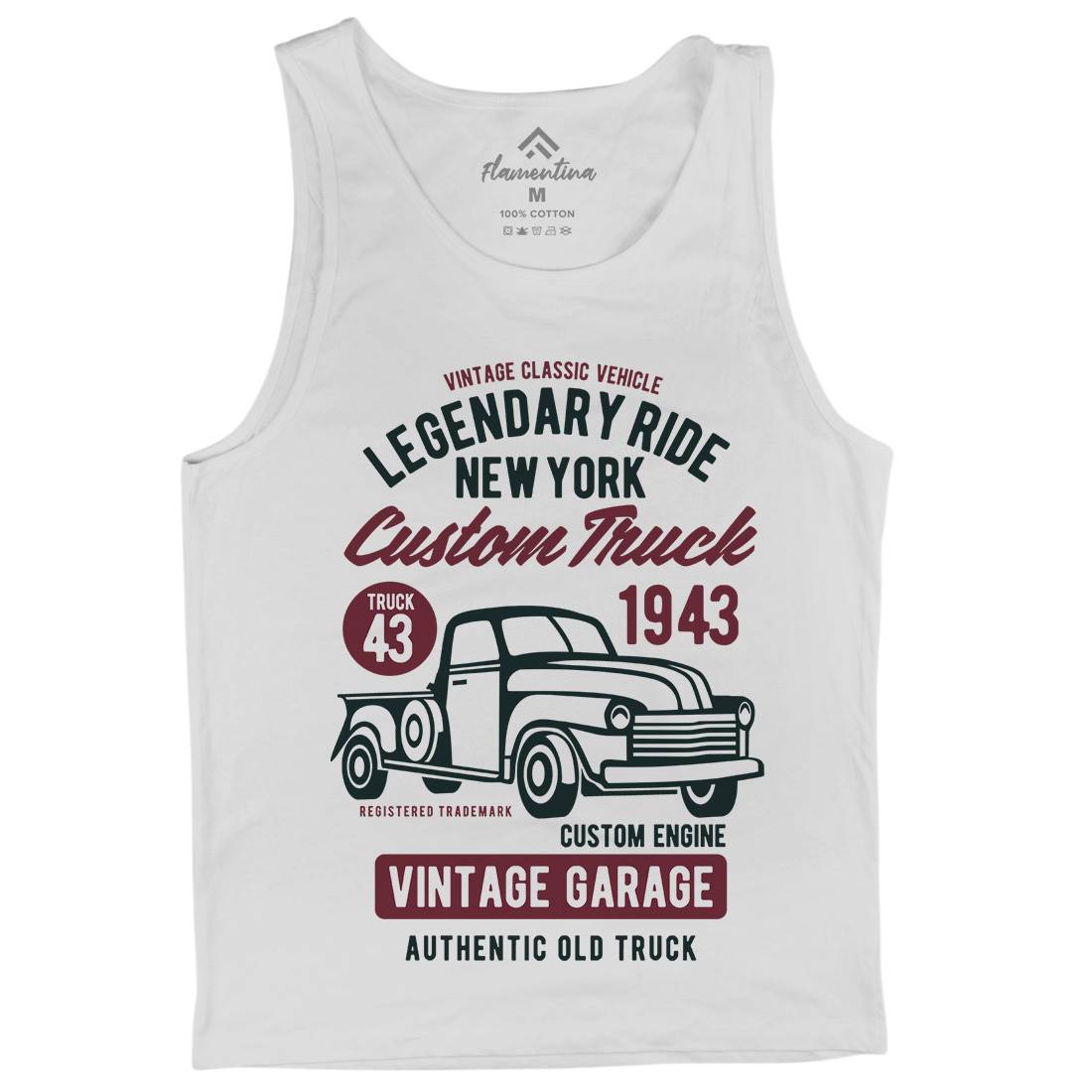 Legendary Ride Custom Truck Mens Tank Top Vest Cars B415