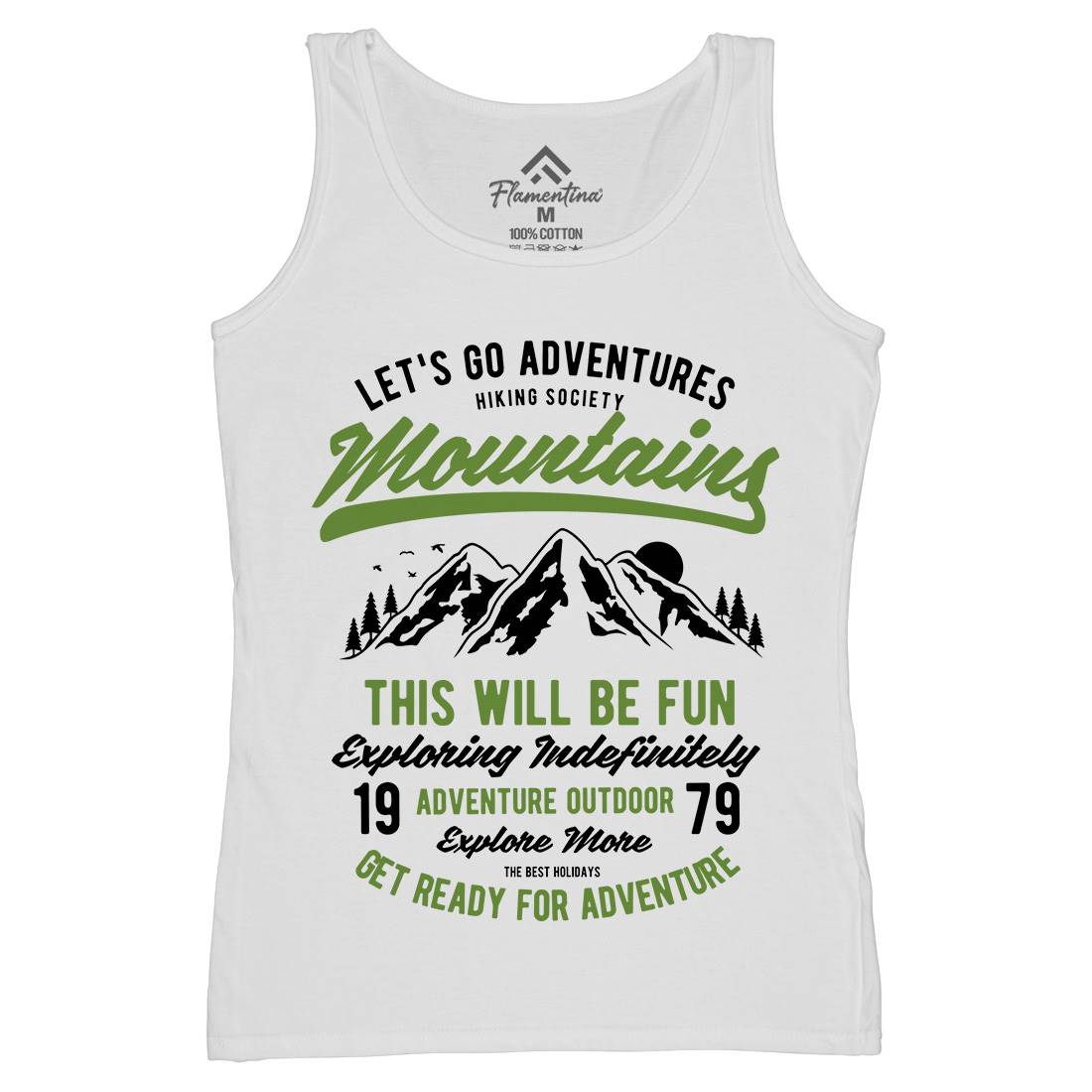 Lets Go Adventure Womens Organic Tank Top Vest Nature B416