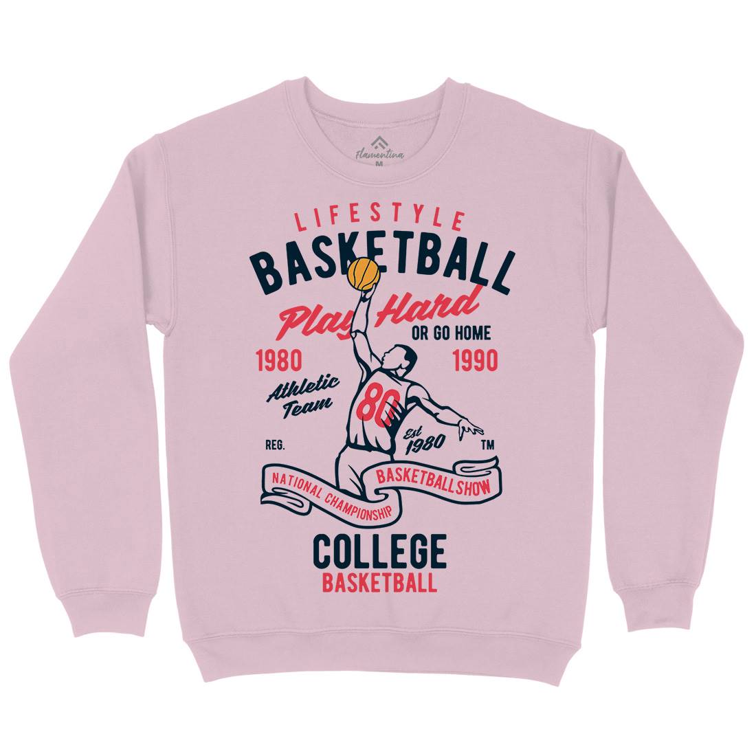 Life Style Basketball Kids Crew Neck Sweatshirt Sport B417