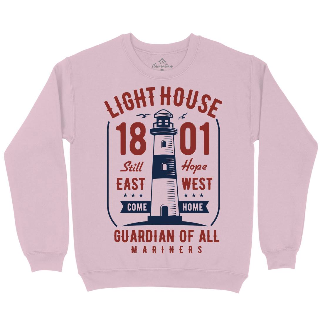 Light House Kids Crew Neck Sweatshirt Navy B418