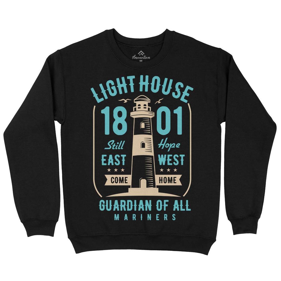 Light House Kids Crew Neck Sweatshirt Navy B418