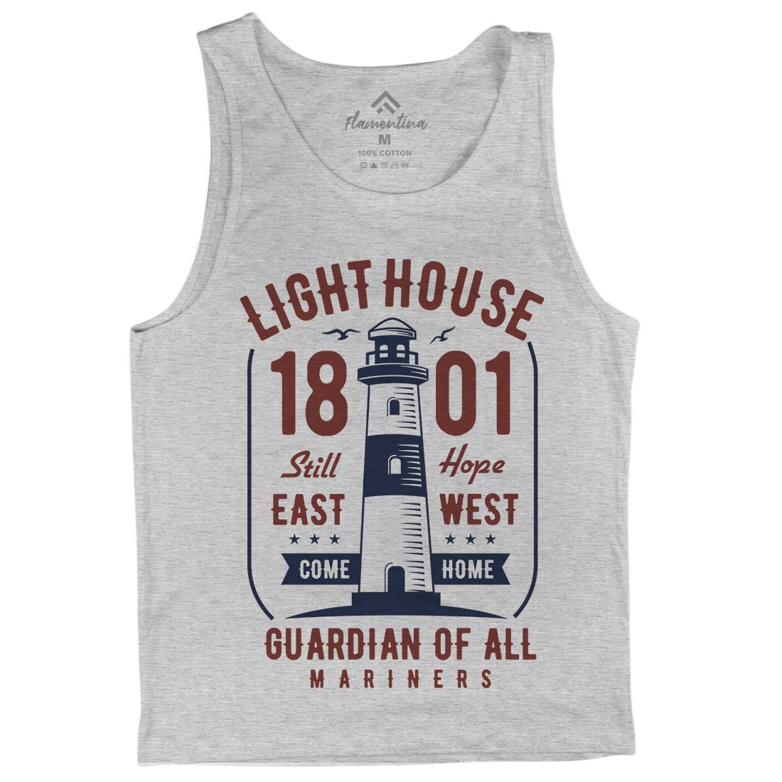 Light House Mens Tank Top Vest Navy B418