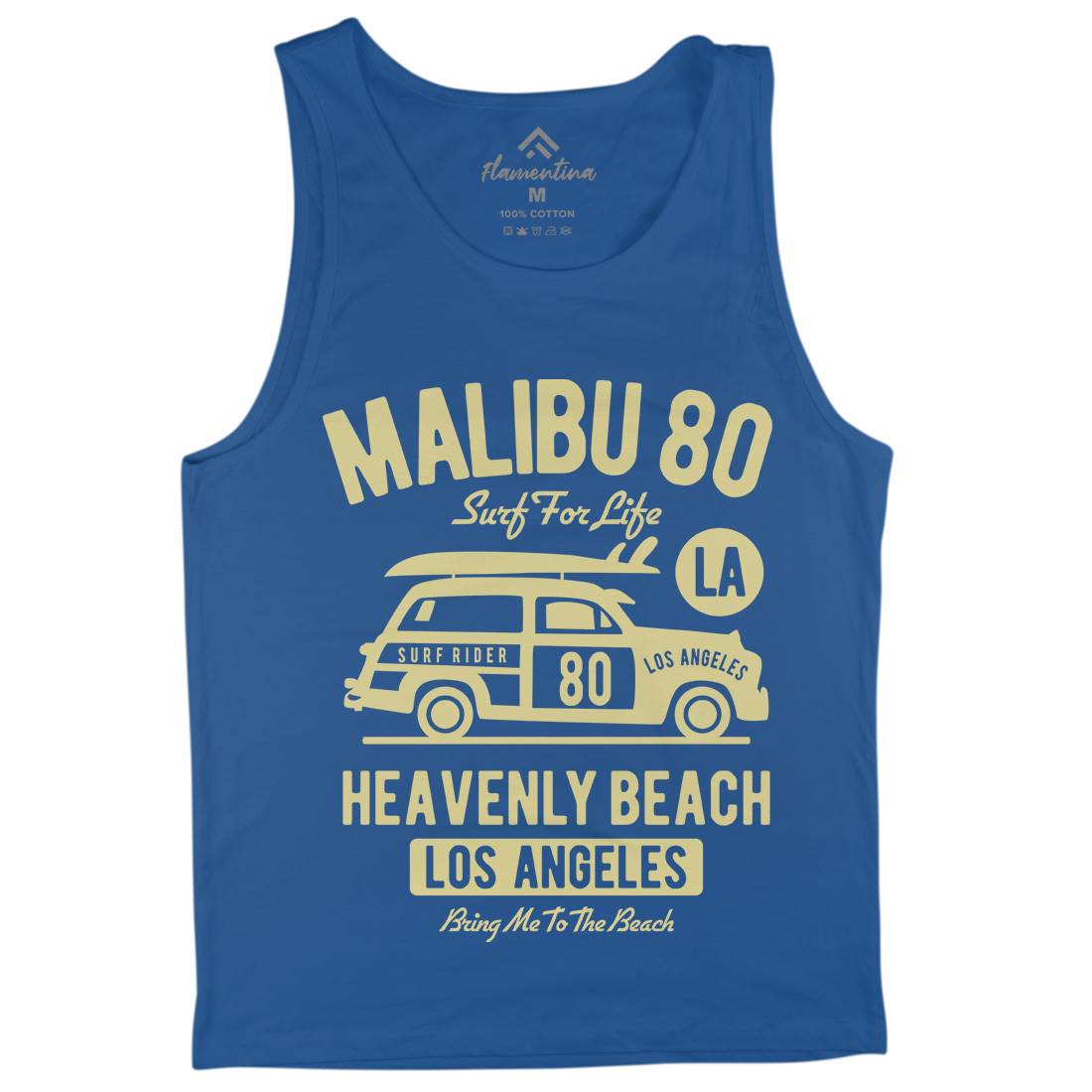 Malibu Mens Tank Top Vest Cars B420