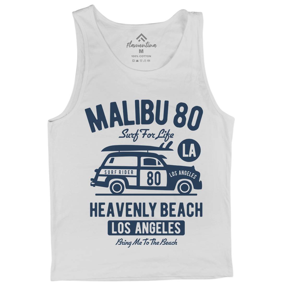 Malibu Mens Tank Top Vest Cars B420