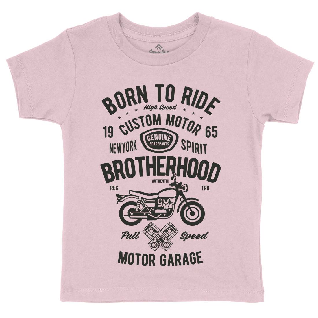 Brotherhood Kids Crew Neck T-Shirt Motorcycles B423