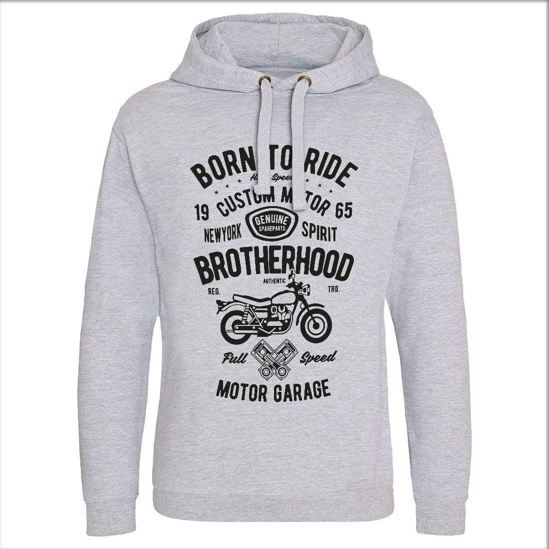 Brotherhood Mens Hoodie Without Pocket Motorcycles B423