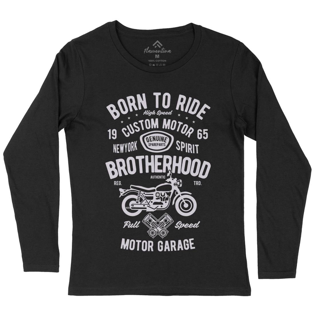 Brotherhood Womens Long Sleeve T-Shirt Motorcycles B423