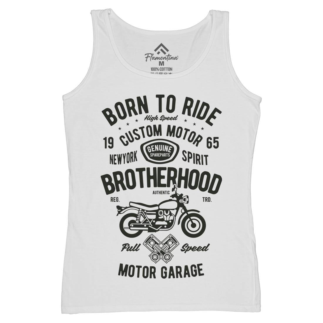 Brotherhood Womens Organic Tank Top Vest Motorcycles B423