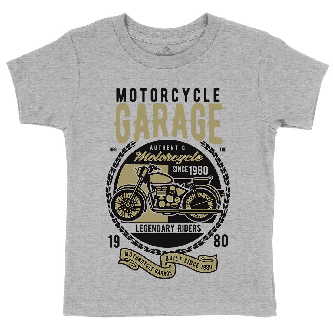 Classic Kids Crew Neck T-Shirt Motorcycles B424