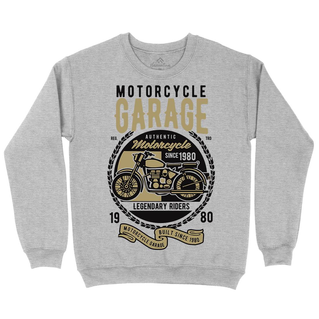 Classic Kids Crew Neck Sweatshirt Motorcycles B424