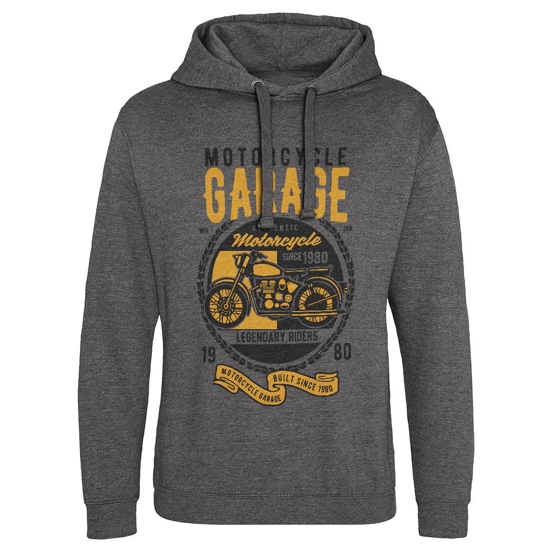 Classic Mens Hoodie Without Pocket Motorcycles B424
