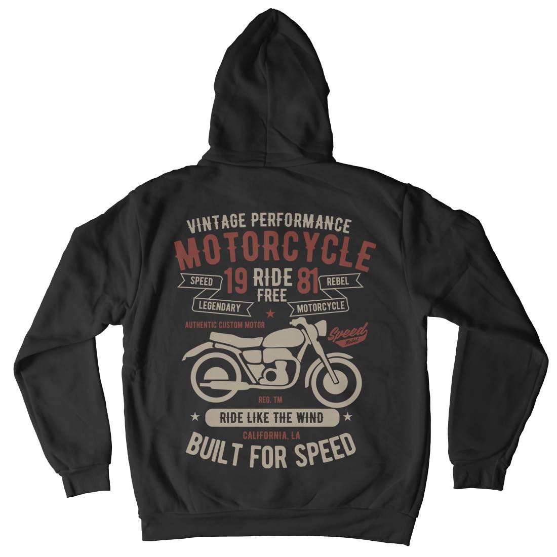 Ride Free Kids Crew Neck Hoodie Motorcycles B425