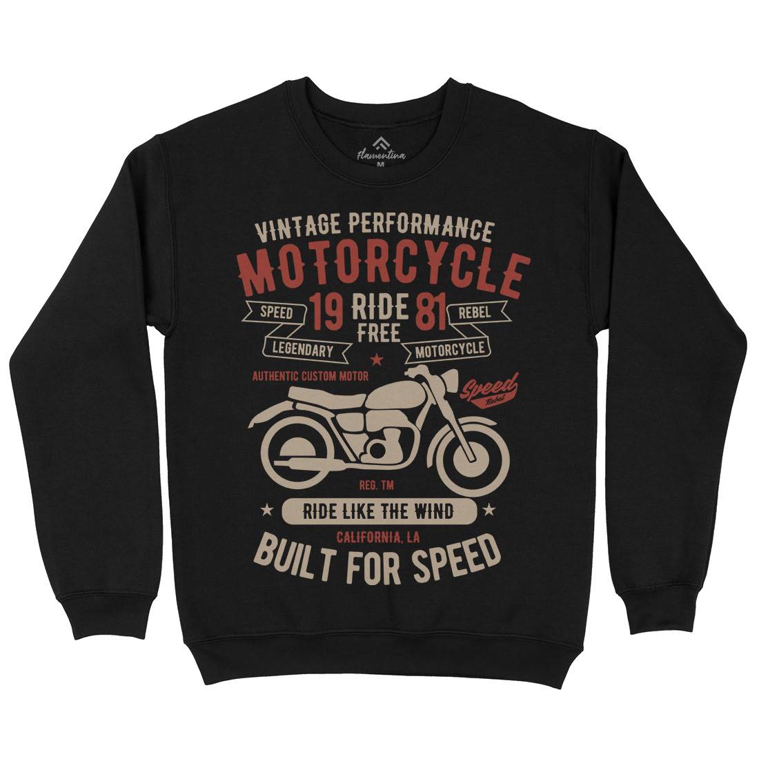 Ride Free Kids Crew Neck Sweatshirt Motorcycles B425