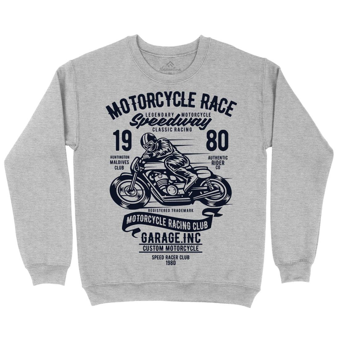Race Kids Crew Neck Sweatshirt Motorcycles B426