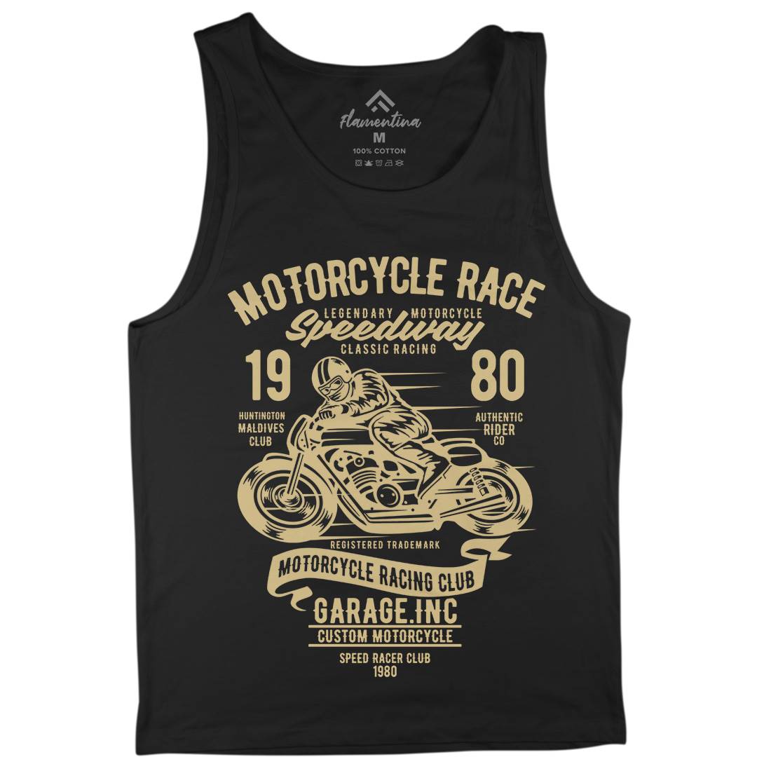 Race Mens Tank Top Vest Motorcycles B426