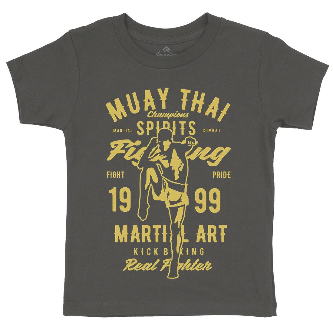 Muay Thai Kids Organic Crew Neck T-Shirt Sport B427