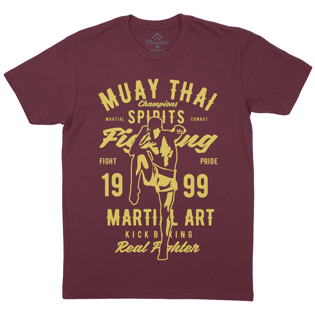 Muay Thai Mens Crew Neck T-Shirt Sport B427