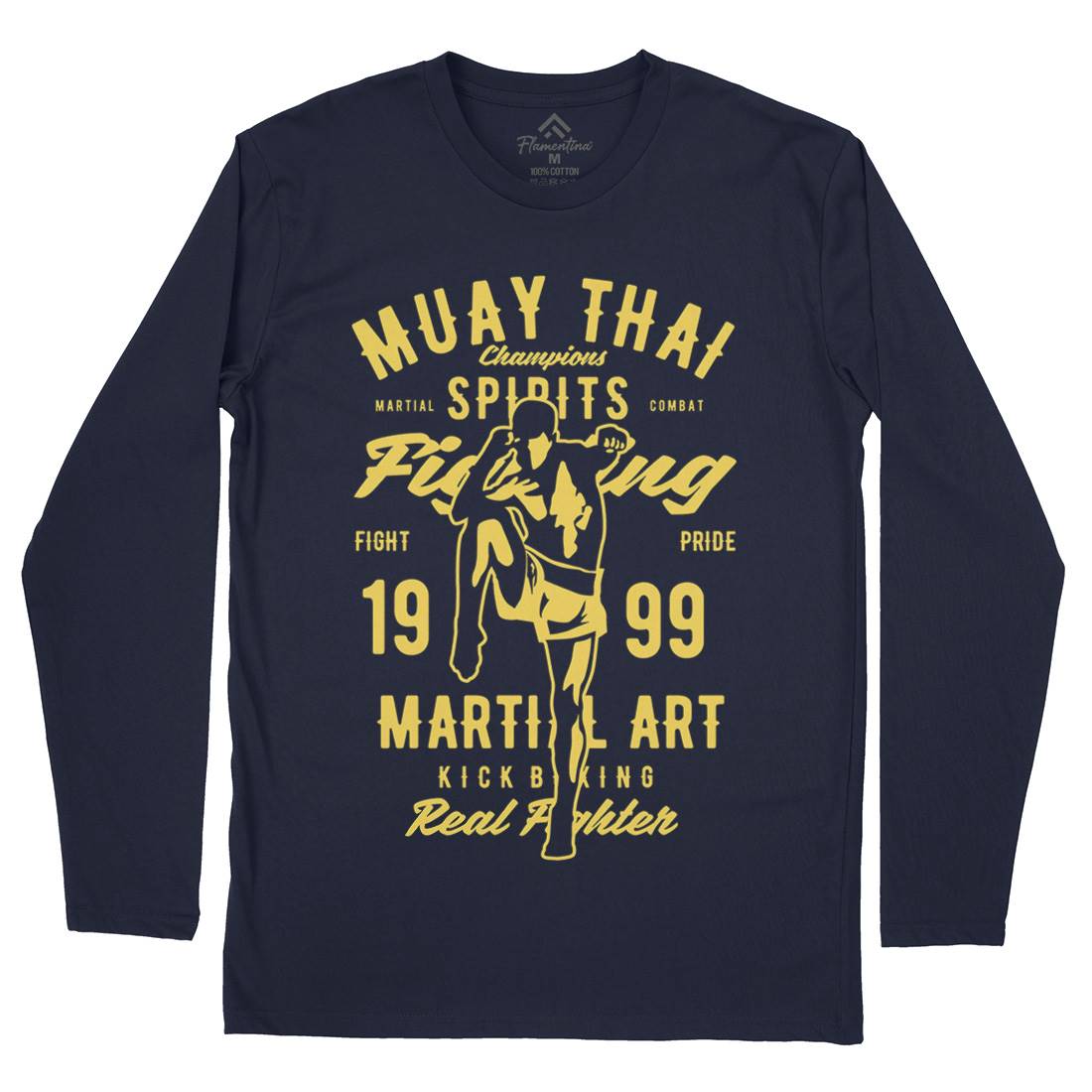 Muay Thai Mens Long Sleeve T-Shirt Sport B427