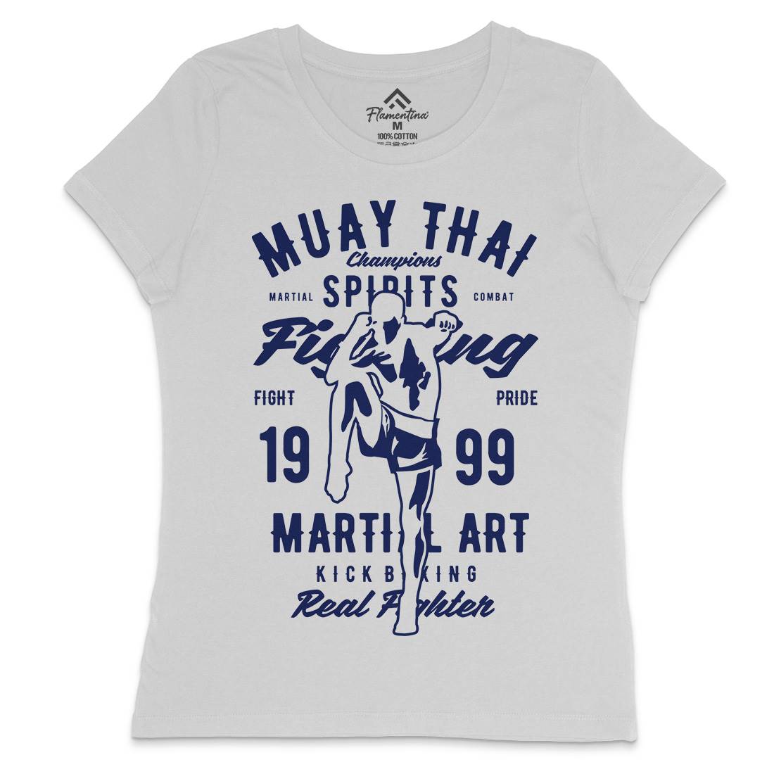 Muay Thai Womens Crew Neck T-Shirt Sport B427