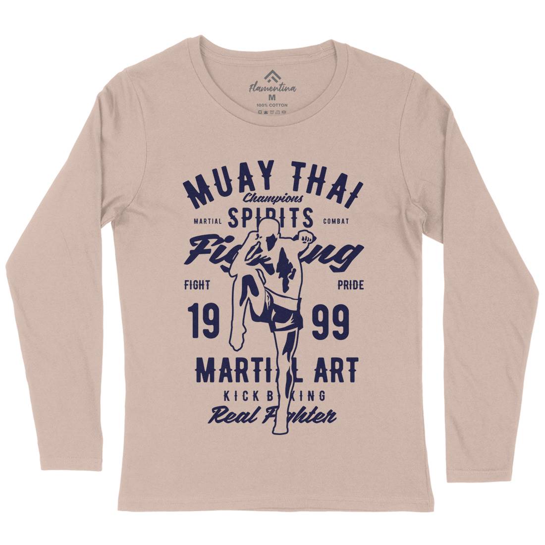 Muay Thai Womens Long Sleeve T-Shirt Sport B427