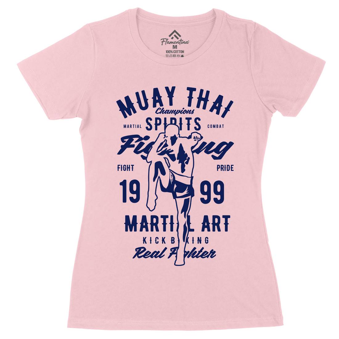 Muay Thai Womens Organic Crew Neck T-Shirt Sport B427