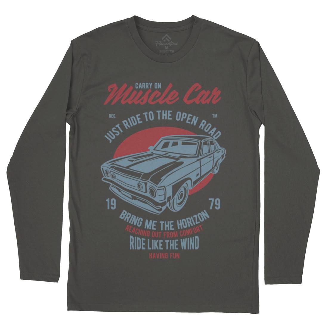 Muscle Car Mens Long Sleeve T-Shirt Cars B428